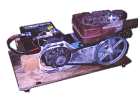 Completed generator, rear view